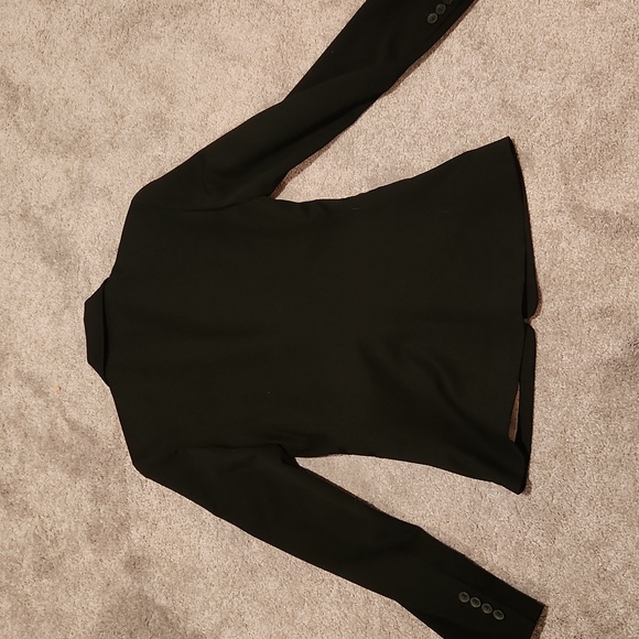 Express Black One Button Blazer Size 4 - Picture 3 of 4